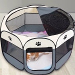 강아지 고양이 방음집 그늘막 펜스 텐트 야외개집 휴대용 집 큰 작은 개 야외 개 케이지 집 접이식 실내 놀이터 애완 동물 개 침대 : 일잘하는김과장