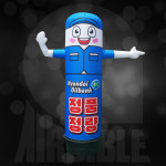 높이3미터 옥외광고물 춤추는인형 드루와 간판 : 에어바이블