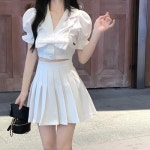 하이틴룩 방송댄스 테니스 지뢰계 플리츠 청순 교복 졸사 컨셉 스트리트 스파클링 아카데미 : 섬녀상회