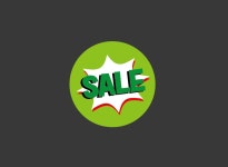 sale2 세일스티커 정육세일스티커 점포스티커 가게스티커 원형스티커 옷가게스티커 매장스티커 : BESAMEMUCHO