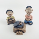 토우 가마솥 전통 흙 도자기 토기 장식 인형 소품 인형 : 여주토기