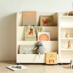 일룸 에디키즈 전면책장(일반형) 641x290x721mm, 3단, 아이보리 : iloom일룸