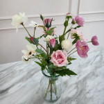 장미 라넌큘러스 조화 화병꽂이 - 장미 조화 다발 촬영 부케 : 피오리레 플라워