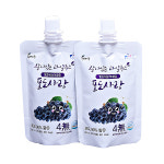 솔티마을 포도사랑과일주스 100ml-24포 /물타지않은 우리아기달콤즙 [1+1이벤트] : 에코스토리