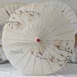 지우산 지양산 한국 전통 우산 sakura 레이스 파라솔 귀여운 웨딩 선물 uv : 스마트적