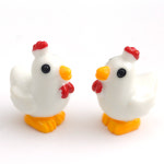 테라리움 만들기 재료 DIY 화분 꾸미기 - 서있는 아빠 닭 인형 피규어 2P : 비오스샵