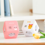 카카오 파워큐브 디자인 멀티탭 4구 USB 큐브멀티탭 예쁜 멀티콘센트 이쁜 인테리어 : 파워존 스토어