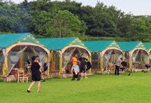 숲속 야외 바베큐장 : 제주베스트힐