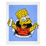 Otto schade 오토 샤데 심슨 Bart 캐릭터 아트 한정판 판화 액자 포함 : 갤러리 다듬