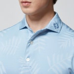 풋조이 골프 팜 자카드 반팔 티셔츠 : 그린피크