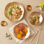 놋향 방짜유기 예쁜 브런치 플레이팅 꽃접시 유기그릇 소 : 놋향