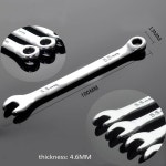 스패너 몽키스패너 만능스패너 세트 5.5mm 콤비네이션 렌치 오픈 박스 엔드 렌치 스패너 crv 스틸 링 오픈 렌치 수리 도구 가역 렌치(1pcs)... 