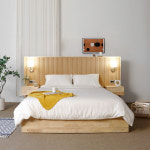 [하모니] C형 호텔침대/협탁 세트 서랍수납형 SS/Q/K : 베이직가구