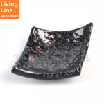 한정식 멜라민 블랙 매화 마름모 간장 종지 업소용 한식 일식 소스볼 양념 그릇 : 리빙라인