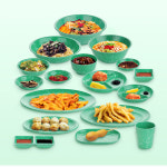쑥색 레트로 멜라닌 분식 떡볶이 캠핑그릇  춘장기 : 감성그릇 본인