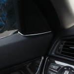 car front door 스피커 스트립 스테레오 데칼 커버 트림 스티커 for bmw 5 series 525 520 f10 : 판다주주