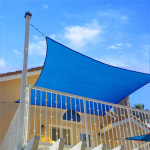 그늘애 썬쉐이드 차광막 쉐이드 그늘막 삼각 블루 5m x 5m x 5m : 제일부직포