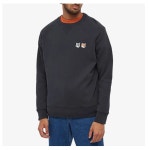 메종 키츠네 더블 폭스 헤드 패치 맨투맨 티셔츠 MAISON KITSUNÉ DOUBLE FOX HEAD PATCH CLASSIC SWEAT : TWIN-BE