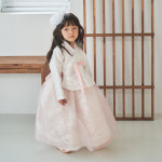 (1-8호) 비즈 자수 당의 여아한복 고급 유아 아기 돌잔치 명절 어린이집 OBH001 : 라임모모