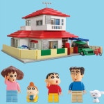 옥스포드 블럭 짱구는 못말려 짱구네 집 고퀄리티 캐릭터 블럭 피규어 포함 : 행복 선물가게