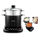 신개념 분리형 멀티 쿠커 미니 스마트 4가지 전기 냄비 포트 라면 전골 쿠커 기숙사 1인 : 사랑한스푼