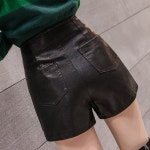 여성 데일리 가죽 반바지 레더 용 츠 가을 신상 분위기 겉옷 부츠 웨이스 스 스랩 : 예화당