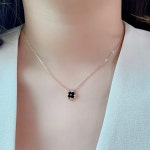 14k 18k 네잎클로버 크로바 크로버 명품 여자 금목걸이 : 짱쥬얼리