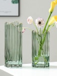 북유럽풍 유리 꽃병 인테리어 화병 오브제 모던 심플 스케일 통유리 모티브 북유럽 거실 : 마켓스테이션