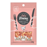 브리더랩 고양이 간식 육포 캣츠 다이닝 슬라이스 오리 대구 치킨 연어 20g : 올코