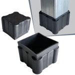 하이클립 사각파이프 각관 사각캡 PVC 마개 외형 마감캡 각관 감싸기용 : 한미씨앤씨