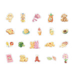 PET 크림 멍멍이 동물 꽃 소품 일러스트 다꾸 스티커 다이어리 꾸미기 : 다이어리 레시피