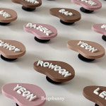 자체제작 이름 파츠 실내화 운동화 이름표 입학준비물 : 베이지버니