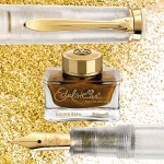 펠리칸 M200 골든 베릴 만년필 EF/F + 에델슈타인 골든 베릴 병잉크 50ml : penzone