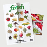 fresh pack 프레시팩 방꾸미기 포스터 다꾸 과일 그로서리 스티커 스티커팩 : OAB