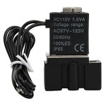 솔레노이드 솔 밸브 에어 유압 공압 110v 전기 물용 전자기 플라스틱 조절기 빠른 응답 2 위치 2 방향 직접 파일럿 공기 물 오일 (g1834)... 