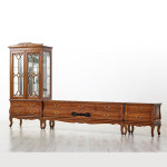 아르노E 마호가니 엔티크 드레스+장식장+협탁 세트 : 진영 가구