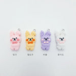 무광 컬러 토끼 키링 동대문부자재상가 폰스트랩 : 앤쥬얼리 동대문종합시장