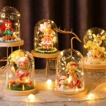 LED 유리돔 무드등 부케말리기 선물 DIY 만들기 재료 : 오르골만듦