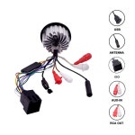 오토바이스피커 방수 해양 오디오 블루투스 스테레오 fm am 수신기 mp3 플레이어 + 4quot atv 요트 보트 오토바이 + 라디오 안테나 용 해양... 