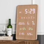 플라이토 스마트 멀티 벽시계 날짜 음력달력 온습도 로비 사무실 개업벽시계 이사 집들이선물 : 부여상회