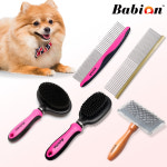바비온 강아지 애견 고양이 로즈우드 슬리커 브러쉬 빗 털제거 비숑 말티즈 푸들 포메 미용 : 라이징몰