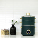 키친아트 멀티쿠커 KA-G2534 찜기 전기냄비 그린 : 프라이스존