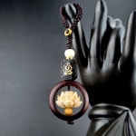 불교열쇠고리 비즈키링 행운키링 주머니키링 연꽃 석가모니 장식 : 붓다모아