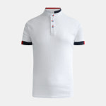 남성 반팔 카라티 스텐드 림 차이나 폴로셔츠 : 두번째남자친구