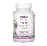 (1+1) 비건 헤어 스킨 네일 90정 비오틴 5000mcg 베지캡슐 Vegan hair skin nails 나우푸드 솔루션 : 김씨네 건강원