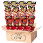 [간식팩토리] 신라면4+진라면4+튀김우동4+새우탕4 소컵라면 16개 : 리틀리아몰