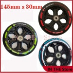 투명 내구성 88a pu 145 손수레가있는 21pcs 145mmx30mm 스쿠터 휠 abec 7 베어링이 설치된 카트 이동 145mm 타이어 : 주잰주