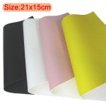 수작업 가죽 공예 칼 도구 a5 sheet 21x15cm plain black white litchi 합성 인조 패브릭 활 공예 봉제 diy h0309 : 영에이치글로벌