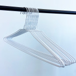 세탁소 기본 꽈배기 옷걸이 40cm 200개 흰색 : 클린마마