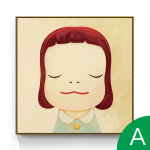 인테리어 캔버스 신 화가 나라 요시토모 큰 머리 인형 그림 어린이 방 액자 : 골든에디션